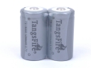 2Pcs TangsFire 18350 3.7V Rechargeable  Battery 1200mAh Gray